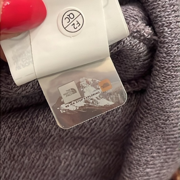 Brand New The North Face Dockworker Recycled Beanie Gray Knit Hat Embroidered - Picture 12 of 15